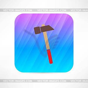 Hammer icon - royalty-free vector image