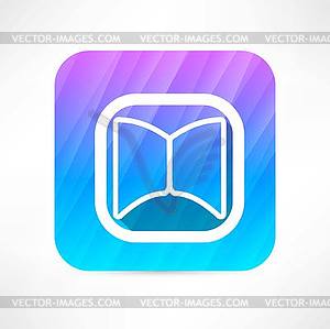 Open book icon - royalty-free vector clipart