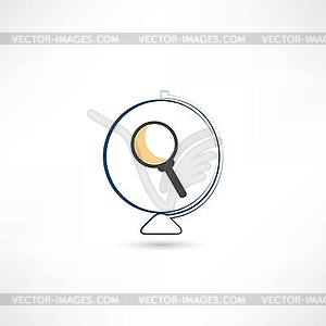 Magnifying icon - vector image