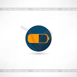 Battery icon - vector clip art