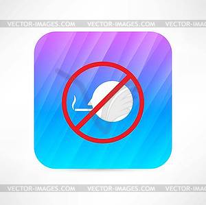 No smoking icon - vector clipart