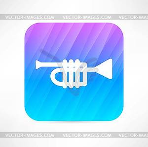 Trumpet icon - vector image