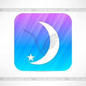 Crescent icon - vector image