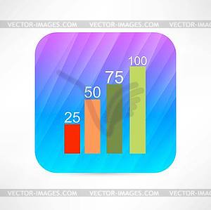 Graph icon - vector clipart