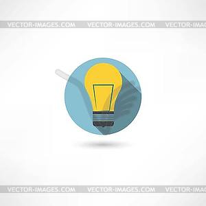 Light bulb icon - vector clip art