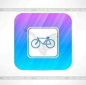 Bicycle icon - vector clipart