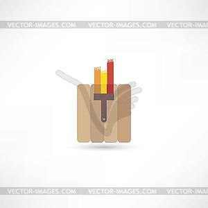 Paint brush icon - vector clip art