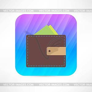 Wallet icon - vector clipart / vector image