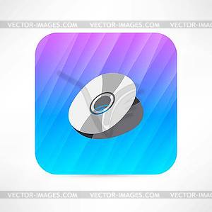 Disc icon - vector clip art