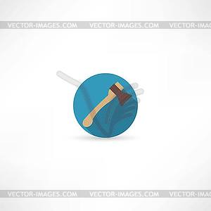 Axe icon - vector image