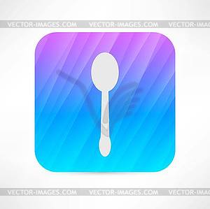 Spoon icon - color vector clipart