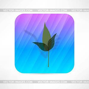 Leaf icon - vector clipart / vector image