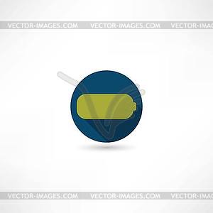 Full battery icon - vector clip art