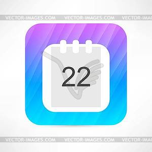 Calendar icon - color vector clipart