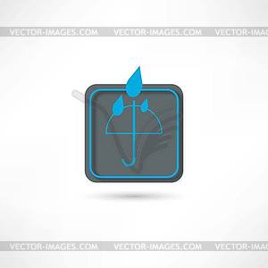 Umbrella icon - vector image