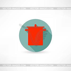 Stewpot icon - vector clip art