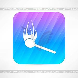Match icon - color vector clipart
