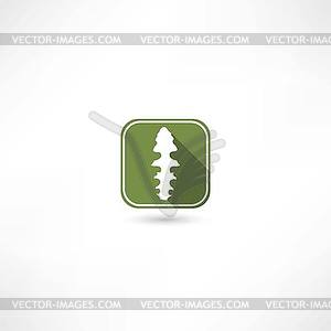 Leaf icon - vector clipart