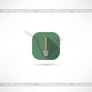 Shovel icon - vector clipart