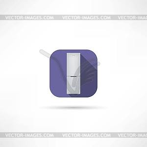 Fridge icon - vector image