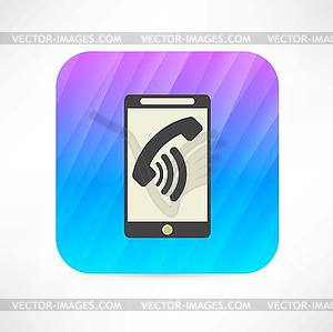 Incoming calls icon - royalty-free vector clipart