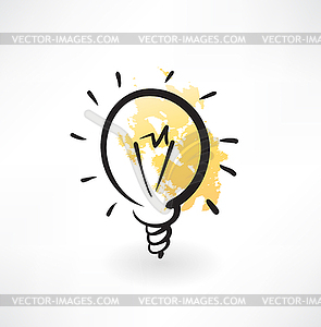 Light bulb icon - vector clipart