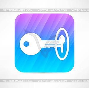 Key icon - vector clip art