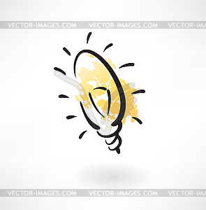 Light bulb icon - vector image