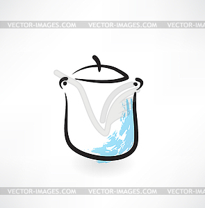 Pot icon - vector clip art