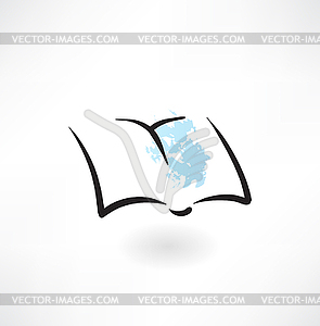 Notebook grunge icon - vector clipart / vector image