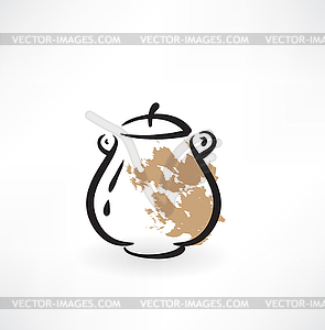 Pot icon - vector image