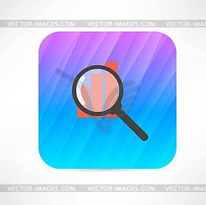 Study charts icon - vector clip art