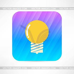 Light bulb icon - vector clip art