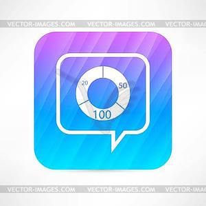 Chart icon - vector clipart