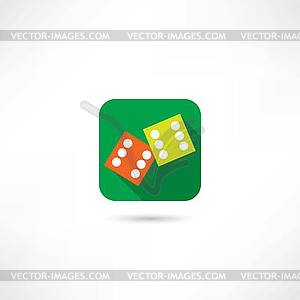 Dice icon - vector clipart