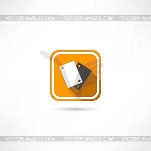 Playing cards icon - vector image