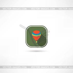 Air balloon icon - vector image