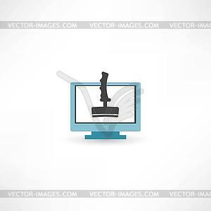 Joystick icon - vector image