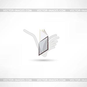 Book icon - vector clipart