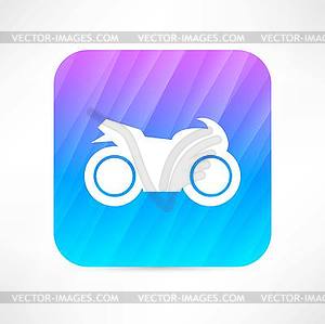 Motorcycle icon - vector EPS clipart