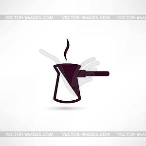 Coffee turk icon - vector clipart