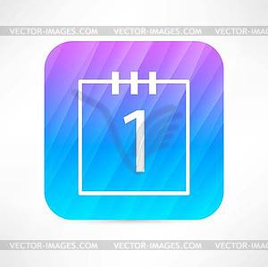 Calendar 1 icon - vector EPS clipart