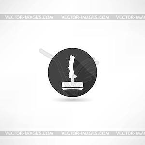 Джойстик Иконка - векторизованное изображение клипарта