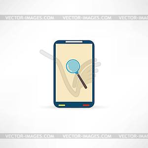 Magnifier icon - vector clip art