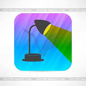 Table lamp icon - vector clipart