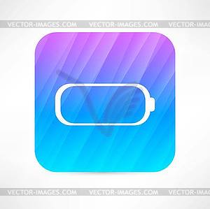 Low battery icon - vector clipart