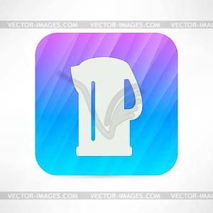 Electric kettle icon - vector image