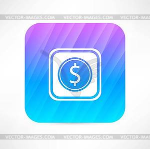 Dollar sign icon - stock vector clipart