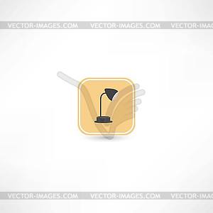 Table lamp icon - vector clipart