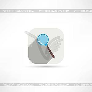 Magnifier icon - vector image